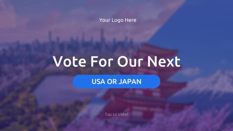 Vote For Our Next Trip