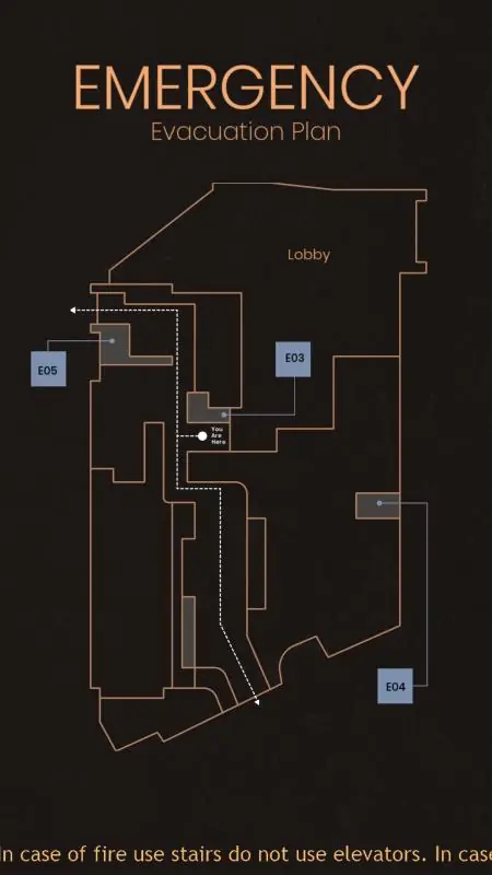Wayfinding – Evacuation Plan