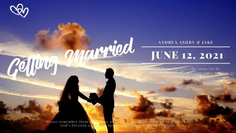 Worship | Wedding Announcement