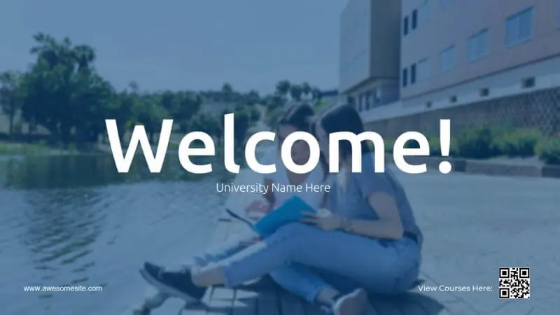 University Welcome Message