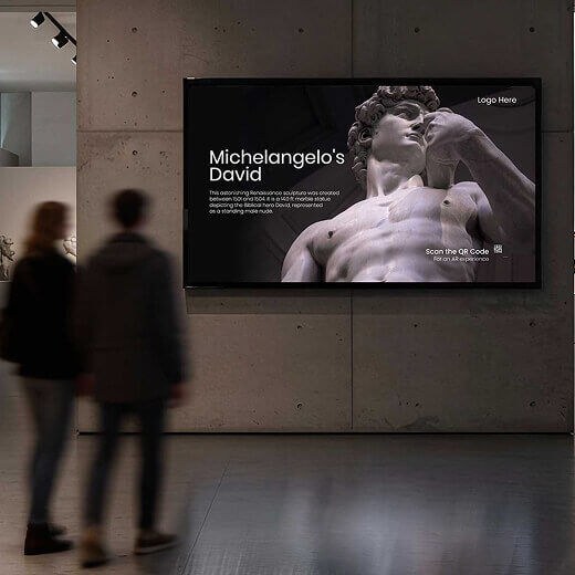 digital signage for museums