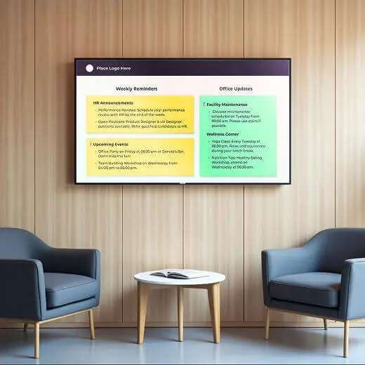 Offices Digital Signage Yodeck
