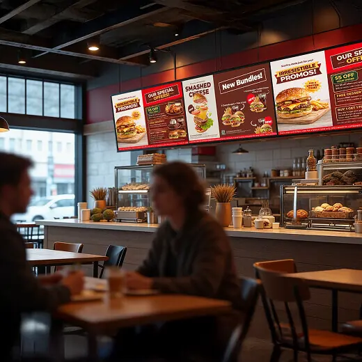 Digital signage for restaurants Yodeck