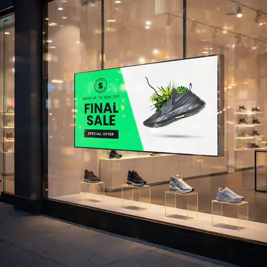 Retail digital signage Yodeck