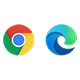 Chrome and Edge browser icons for Yodeck digital signage