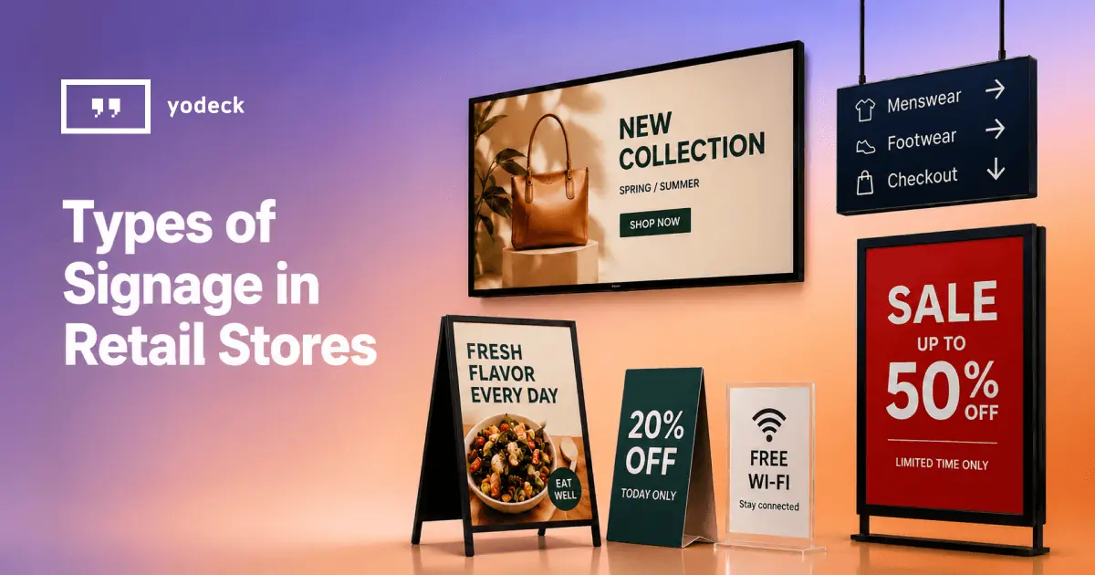 9 types of signage in retail stores every store owner should know