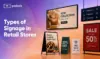 types of signage in retail stores