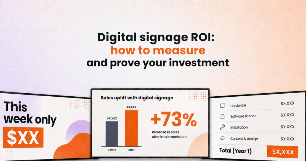 digital signage ROI