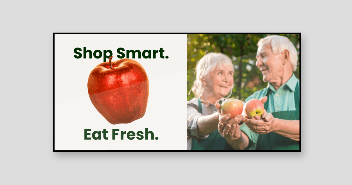 Shop smart retail digital signage
