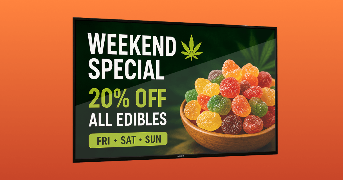 dispensary digital signage