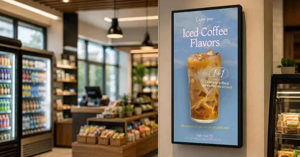 convenience store digital signage